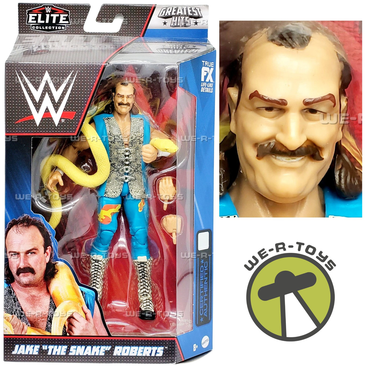 WWE Wrestling Elite Collection Greatest Hits Jake the Snake Action