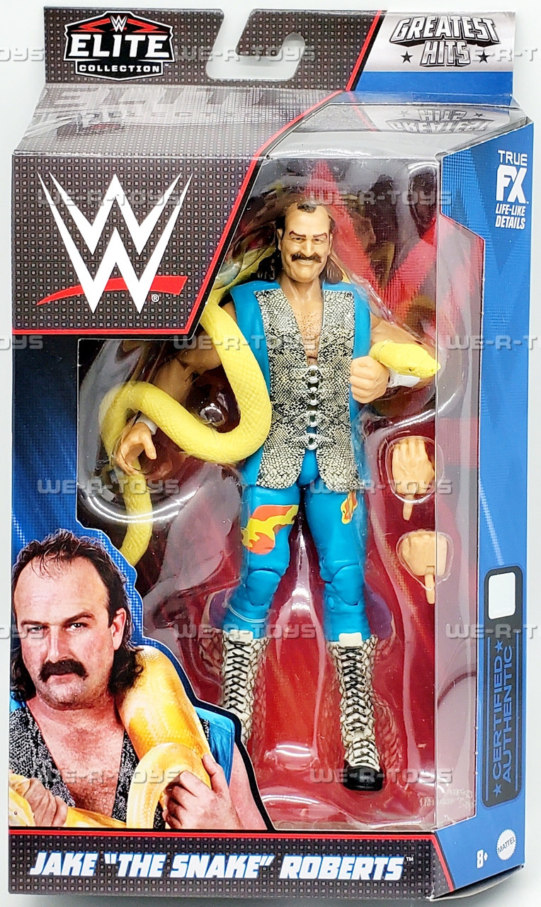 WWE Wrestling Elite Collection Greatest Hits Jake the Snake Action