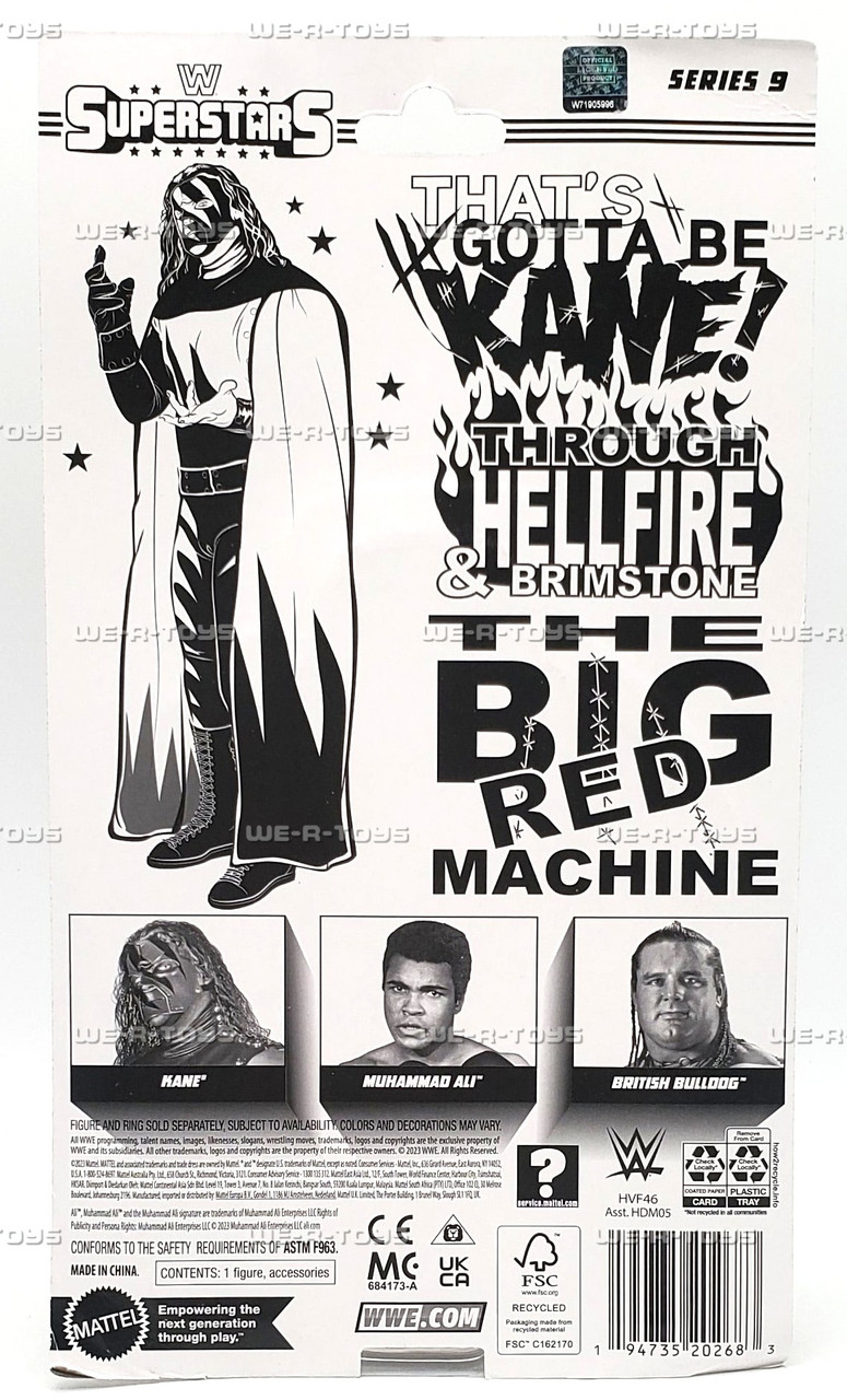 WWE Superstars Kane Action Figure 2023 Mattel #HVF46 - We-R-Toys