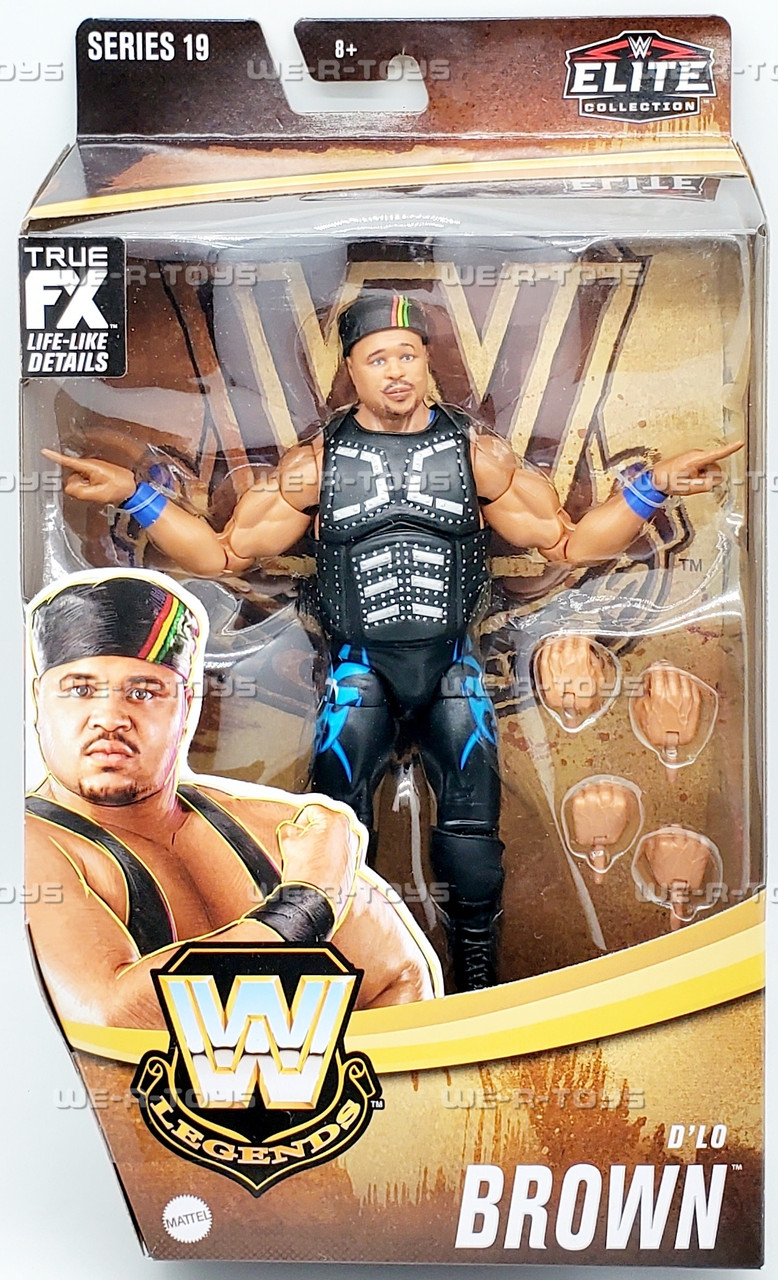 WWE Elite Legends Series 19 D'lo Brown Action Figure Mattel HLP52