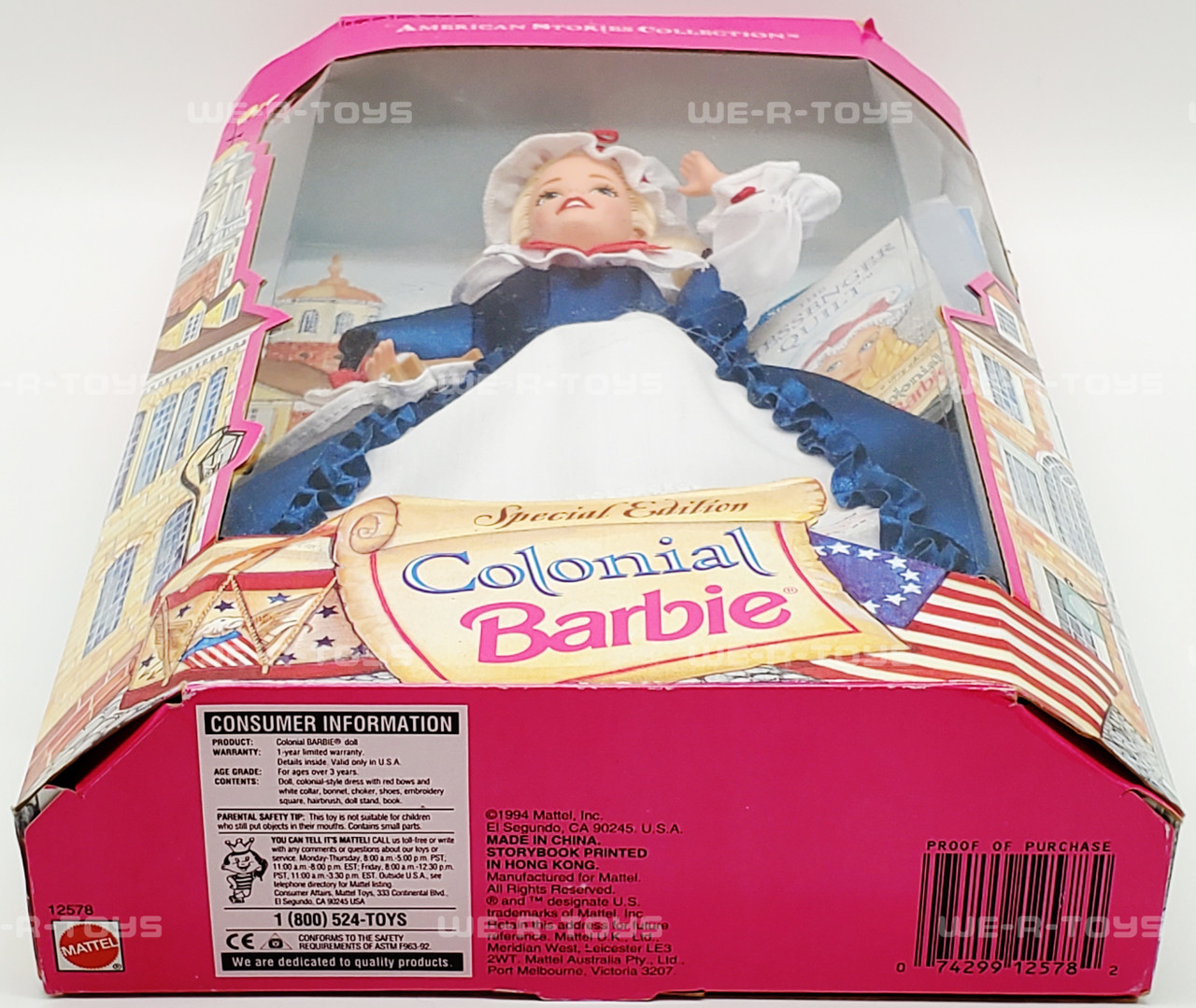 Barbie Colonial Barbie Doll American Stories Collection 1994