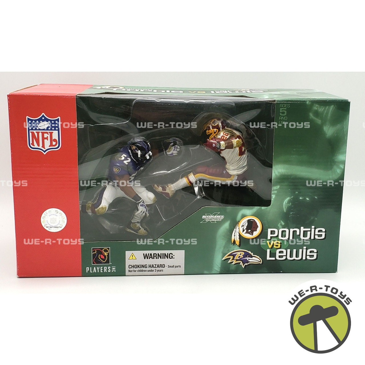 NFL Clinton Portis vs Ray Lewis Action Figure 2004 McFarlane Toys