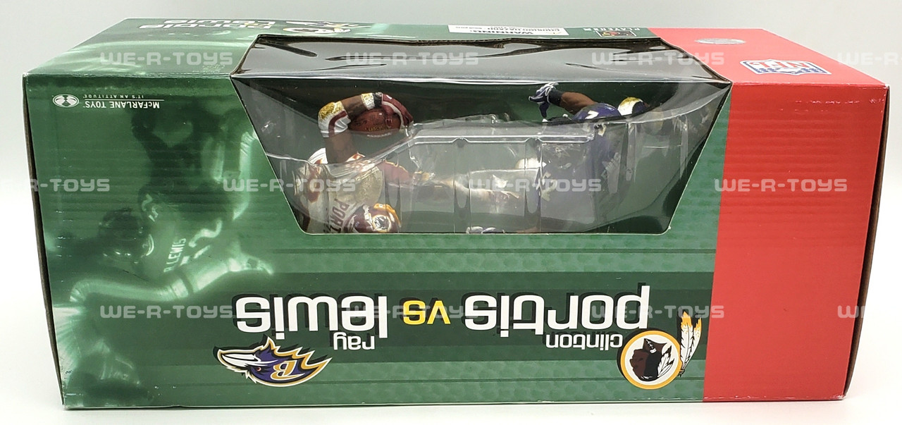 NFL Clinton Portis vs Ray Lewis Action Figure 2004 McFarlane Toys