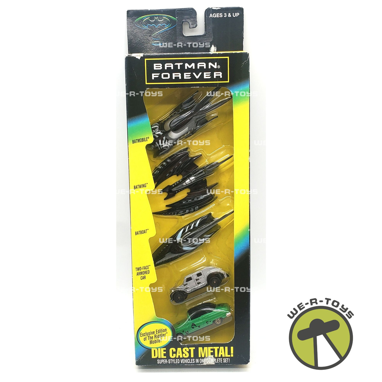 DC's Batman Forever 5-Pack Die Cast Vehicles 1995 Kenner #28899