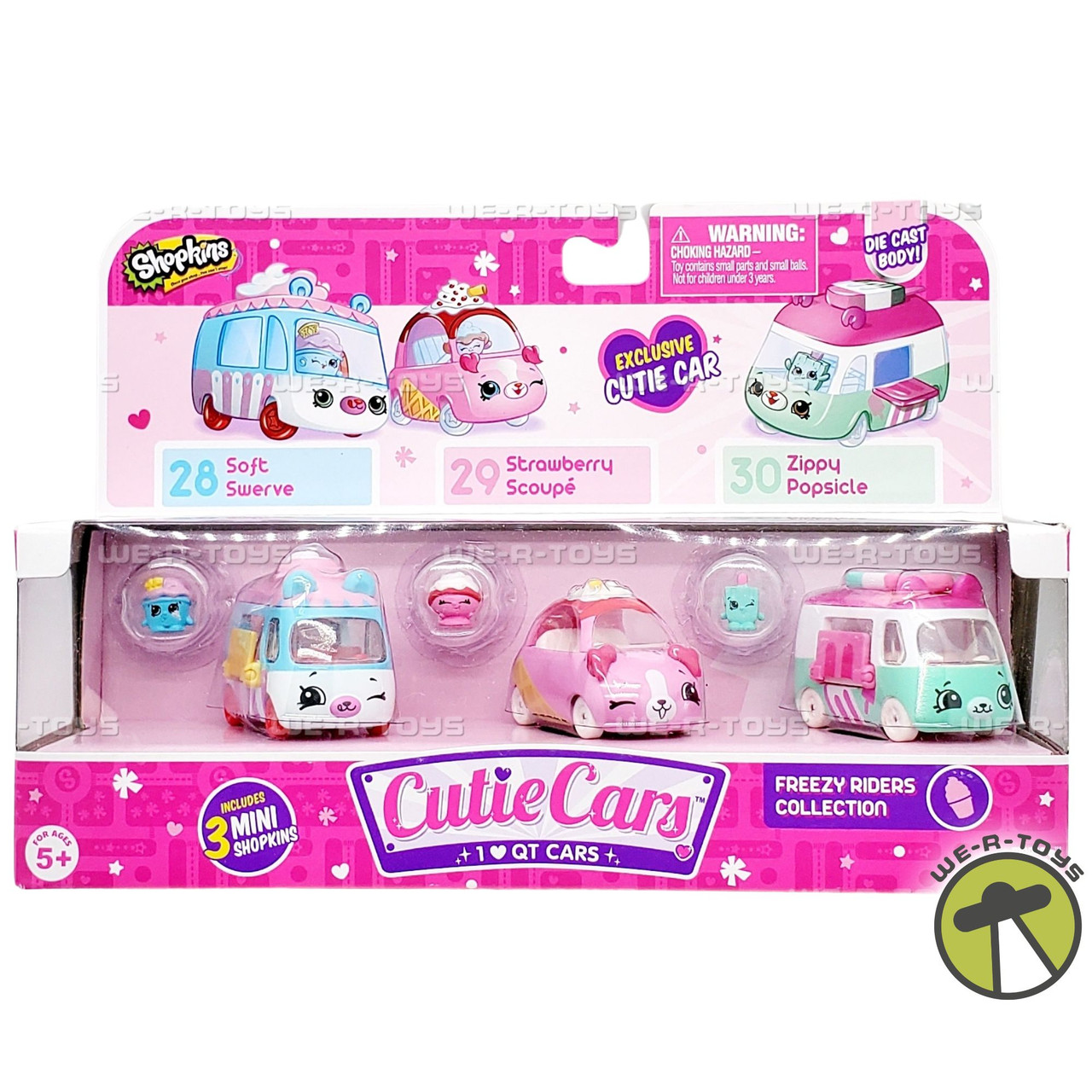 Shopkins Cutie Car Freezy Riders Collection Pack Vehicles 56641