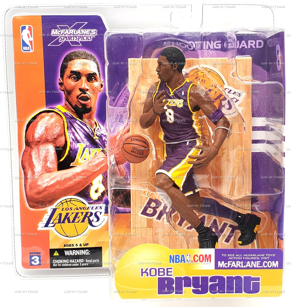 NBA Series 3 Kobe Bryant Los Angeles Lakers Figure 2003 McFarlane