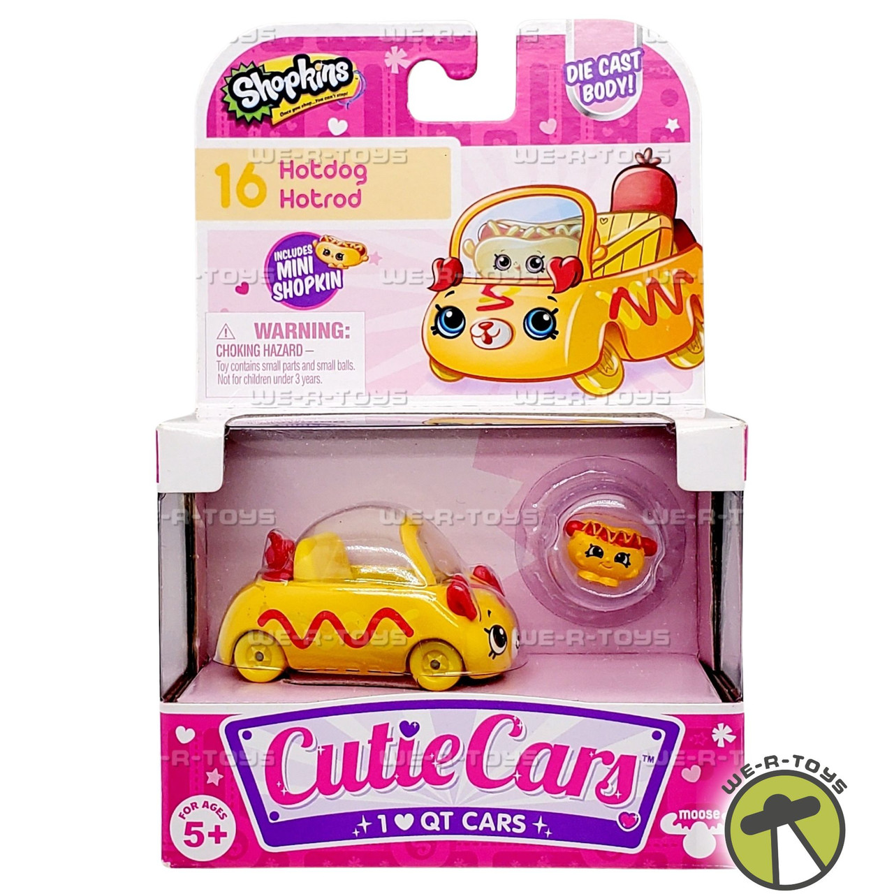Shopkins Cutie Cars 16 Hotdog Hotrod with Mini Shopkin Exclusive