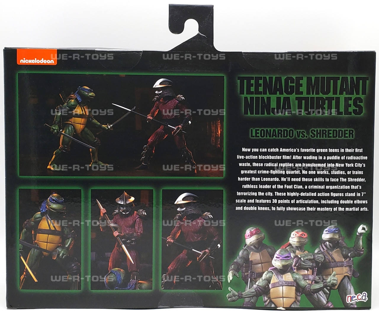 Teenage Mutant Ninja Turtles Leonardo vs Shredder Action Figures