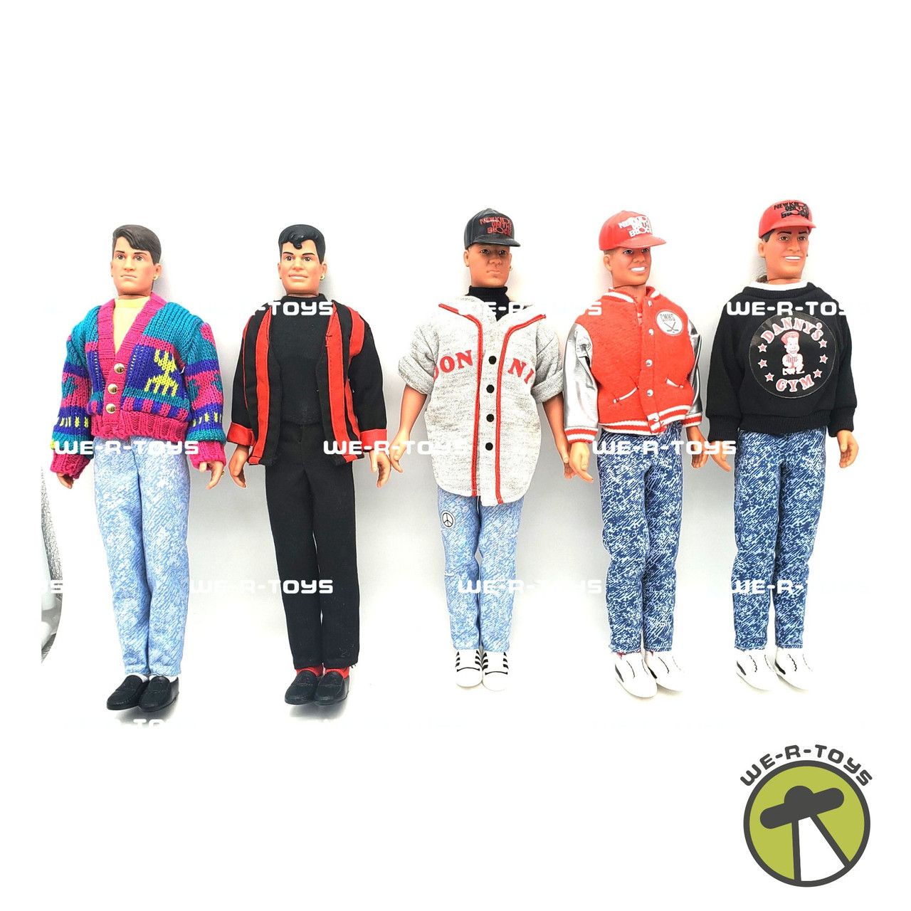 New Kids on the Block Set of 5 Dolls 1990 Hasbro - We-R-Toys