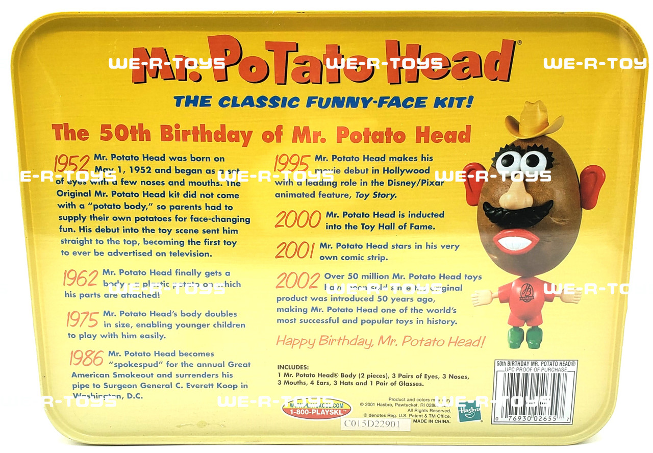 Mr. Potato Head 50th Birthday Collector's Edition Toy 2001 Hasbro