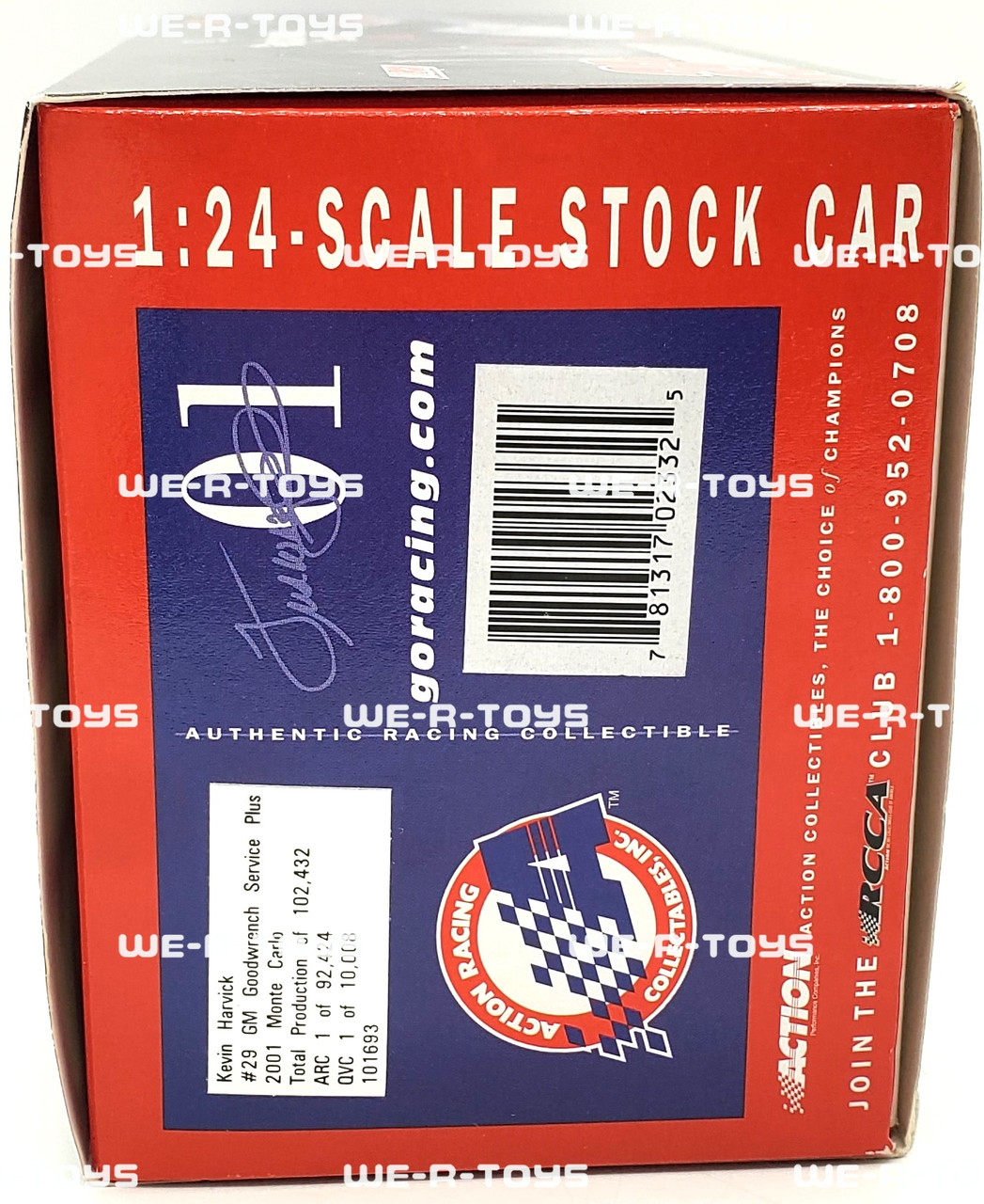 NASCAR Kevin Harvick #29 2001 Monte Carlo Vehicle 2001 Action