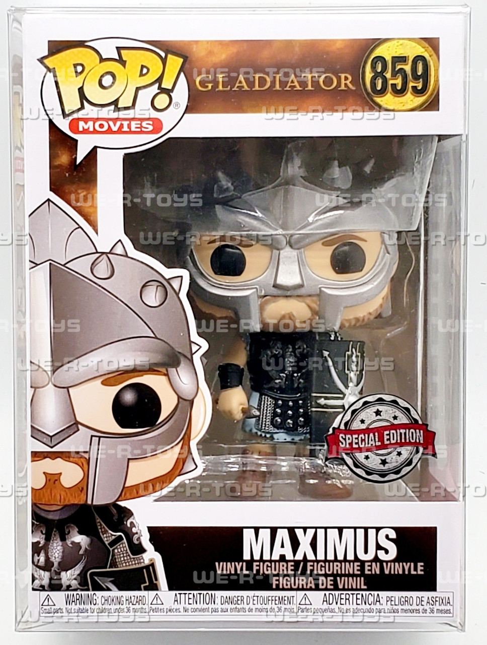 Funko POP Movies Gladiator Maximus in Helmet 859 Exclusive Figure