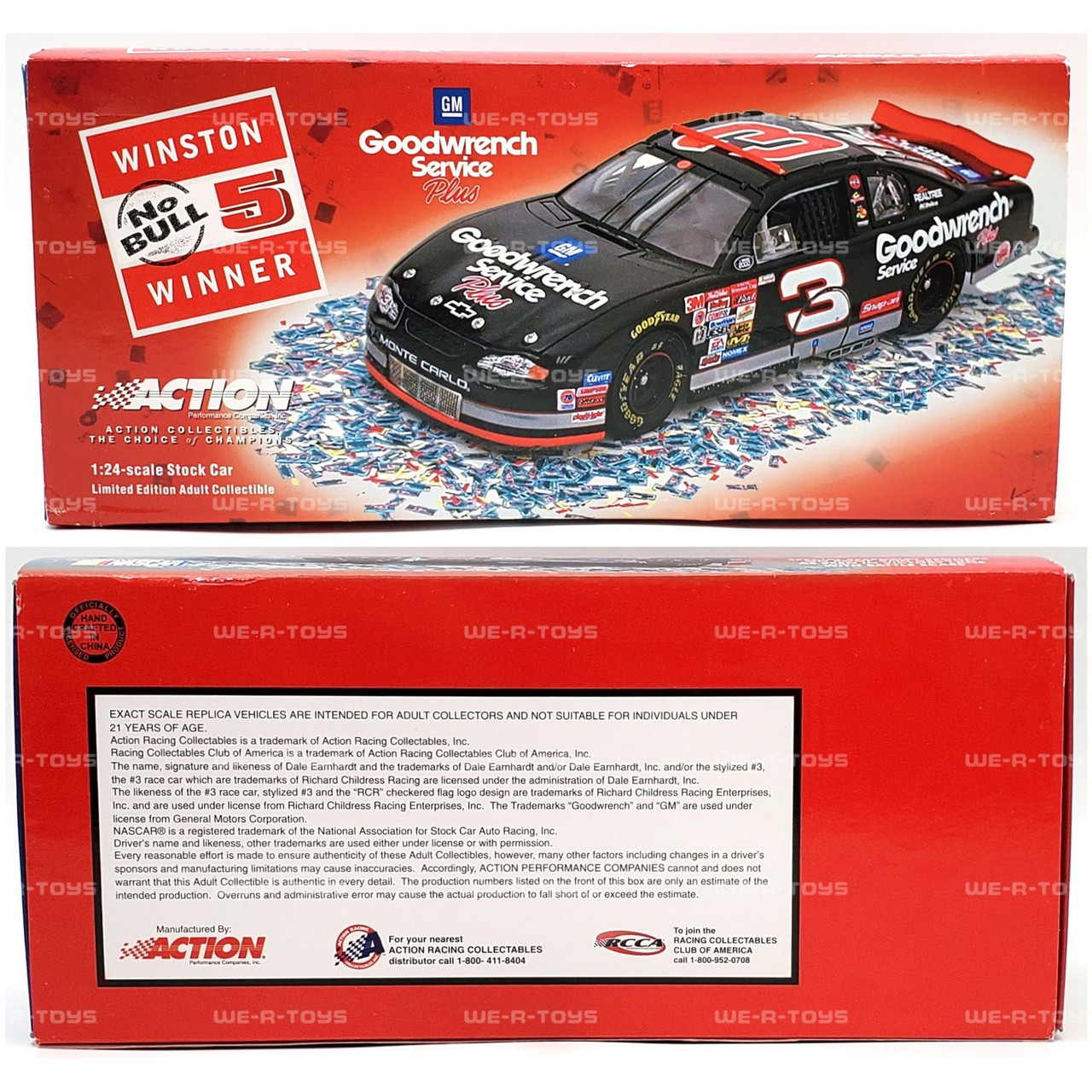 Dale Earnhardt #3 GM Goodwrench Service Plus No Bull 76th Win 2000