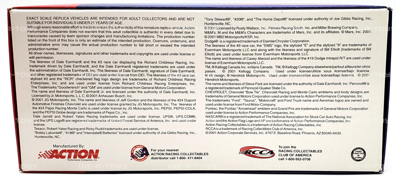 Dale Earnhardt #3 GM Goodwrench Service Plus No Bull 76th Win 2000