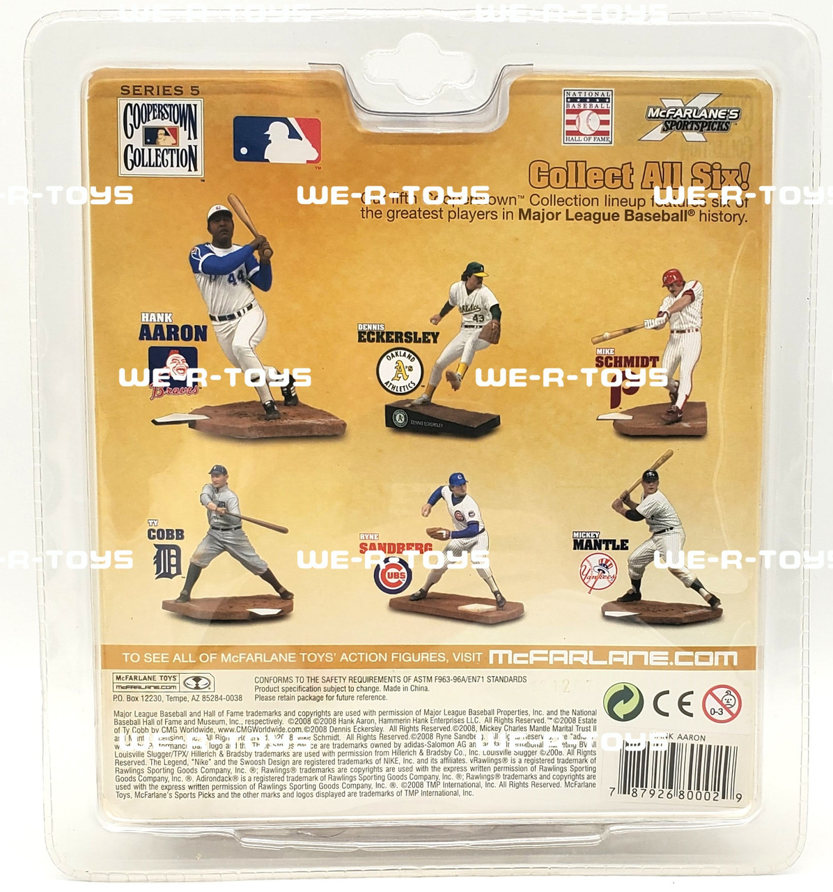 MLB Cooperstown Collection Atlanta Braves Hank Aaron Figure 2008
