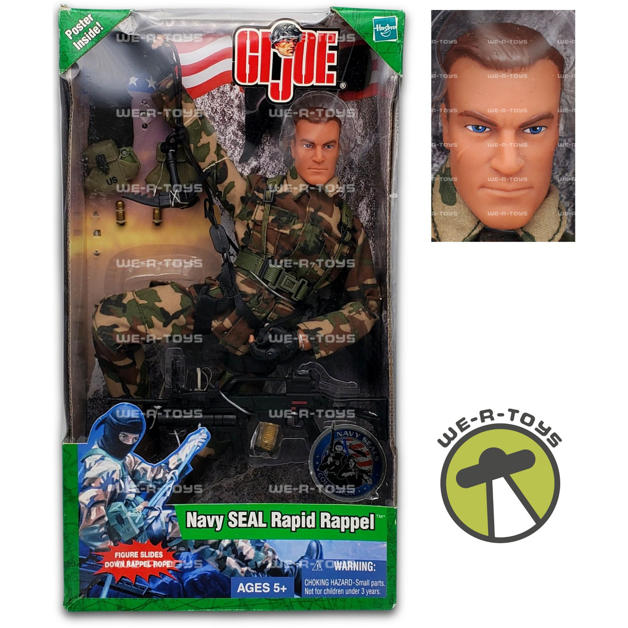G.I. Joe Navy SEAL Rapid Rappel Action Figure Brown Hair Ver. 2003