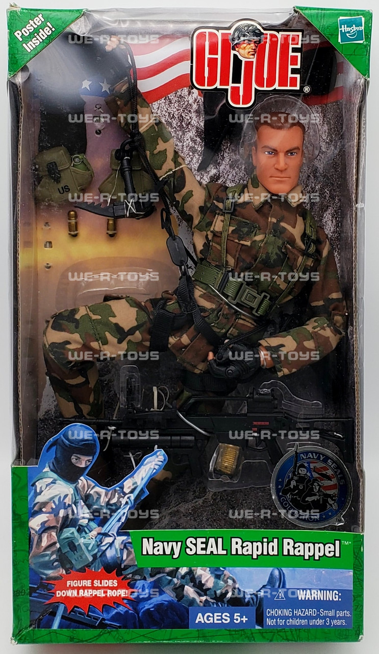 G.I. Joe Navy SEAL Rapid Rappel Action Figure Brown Hair Ver. 2003