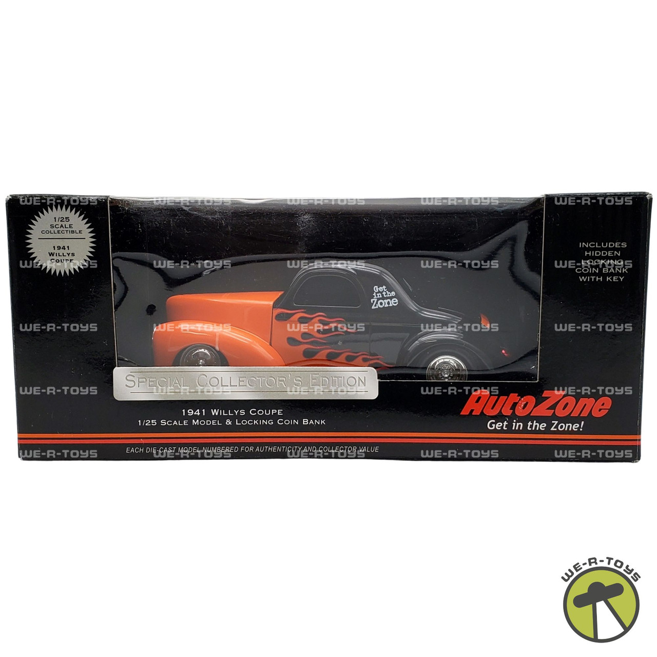 AutoZone Collector's Edition 1941 WIllys Coupe Locking Coin Bank