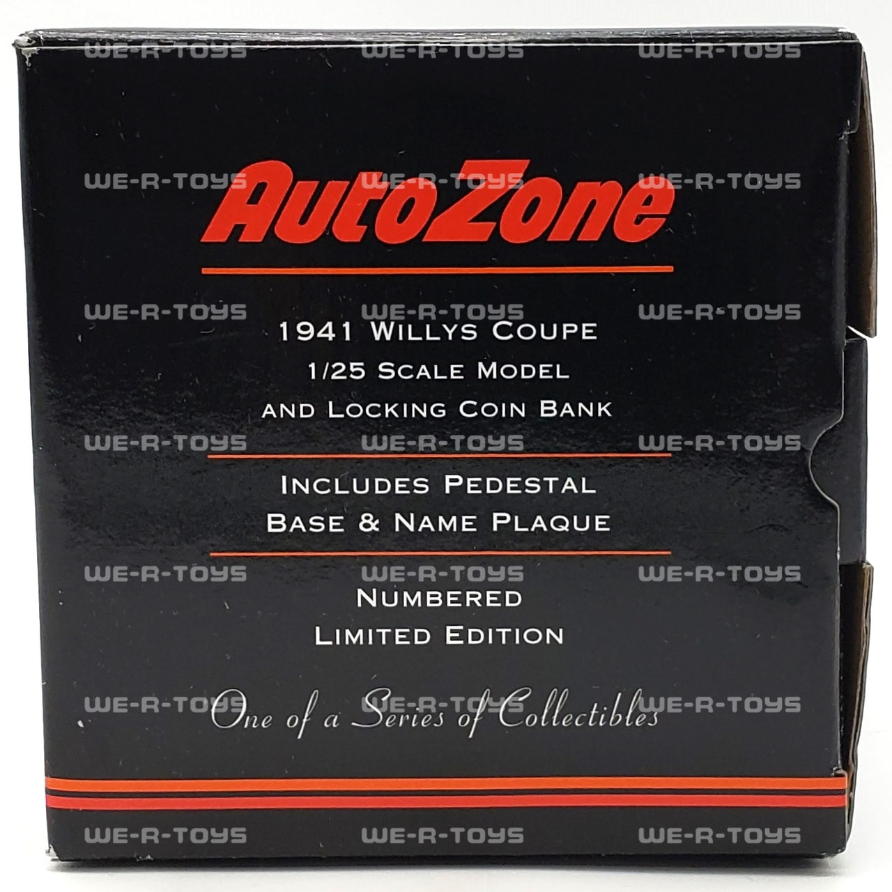 AutoZone Collector's Edition 1941 WIllys Coupe Locking Coin Bank