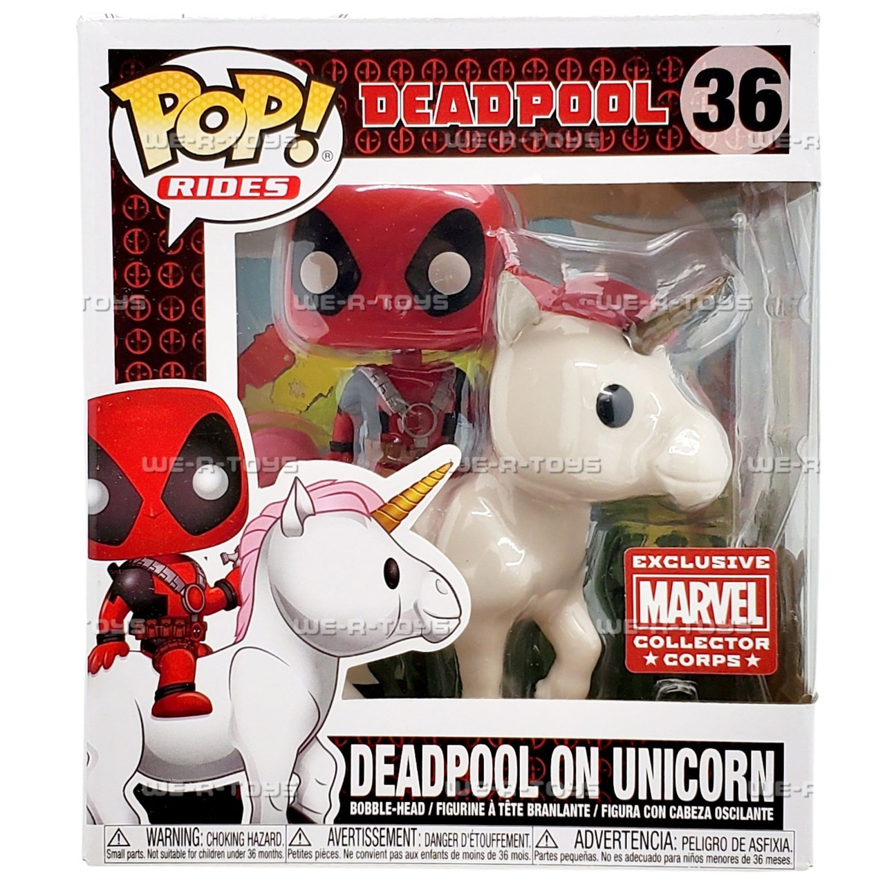 Funko POP Rides Deadpool On Unicorn 36 Vinyl Figure - We-R-Toys