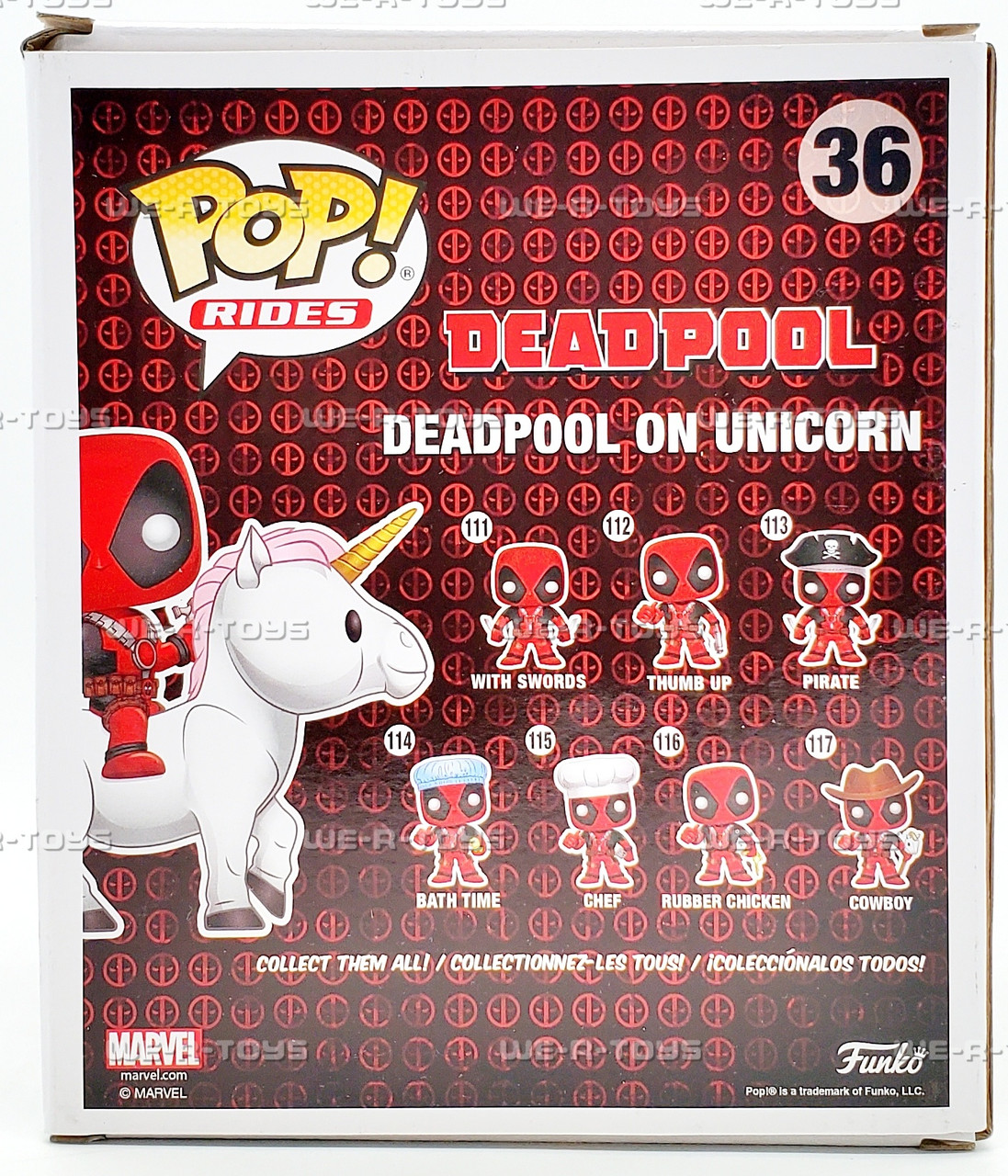 Funko pop 限定版 デッドプール オン ユニコーン ファンコ ポップ Amazon.com: NEW! FUNKO POP! RIDES #36 Excusive Marvel