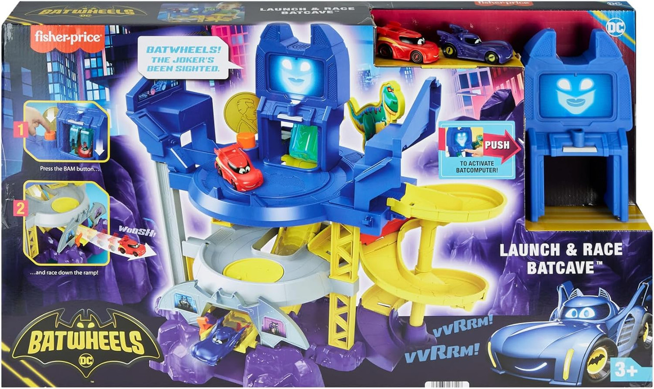 Fisher-Price DC Batwheels Toy Car Race Track Playset - We-R-Toys