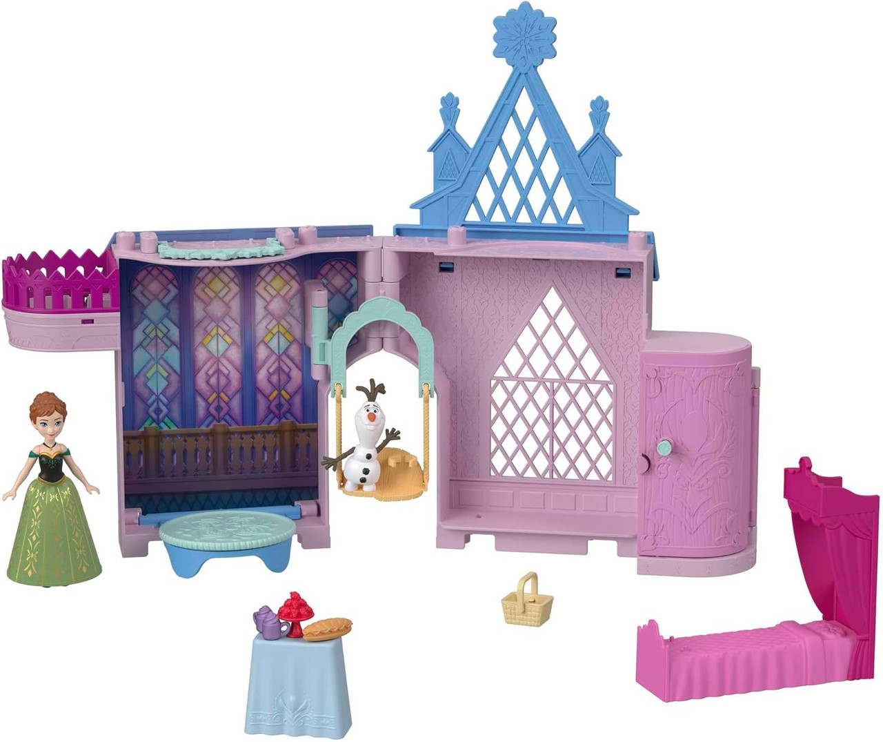 Dollhouse Elsa Toy House Disney Frozen Anna Doll House Stackable