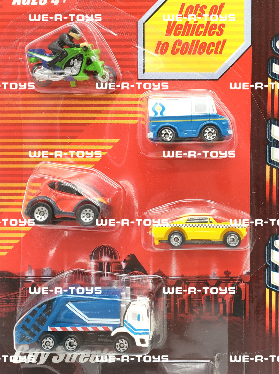Micro Machines City Streets Collection 5 Vehicles 2003 Hasbro