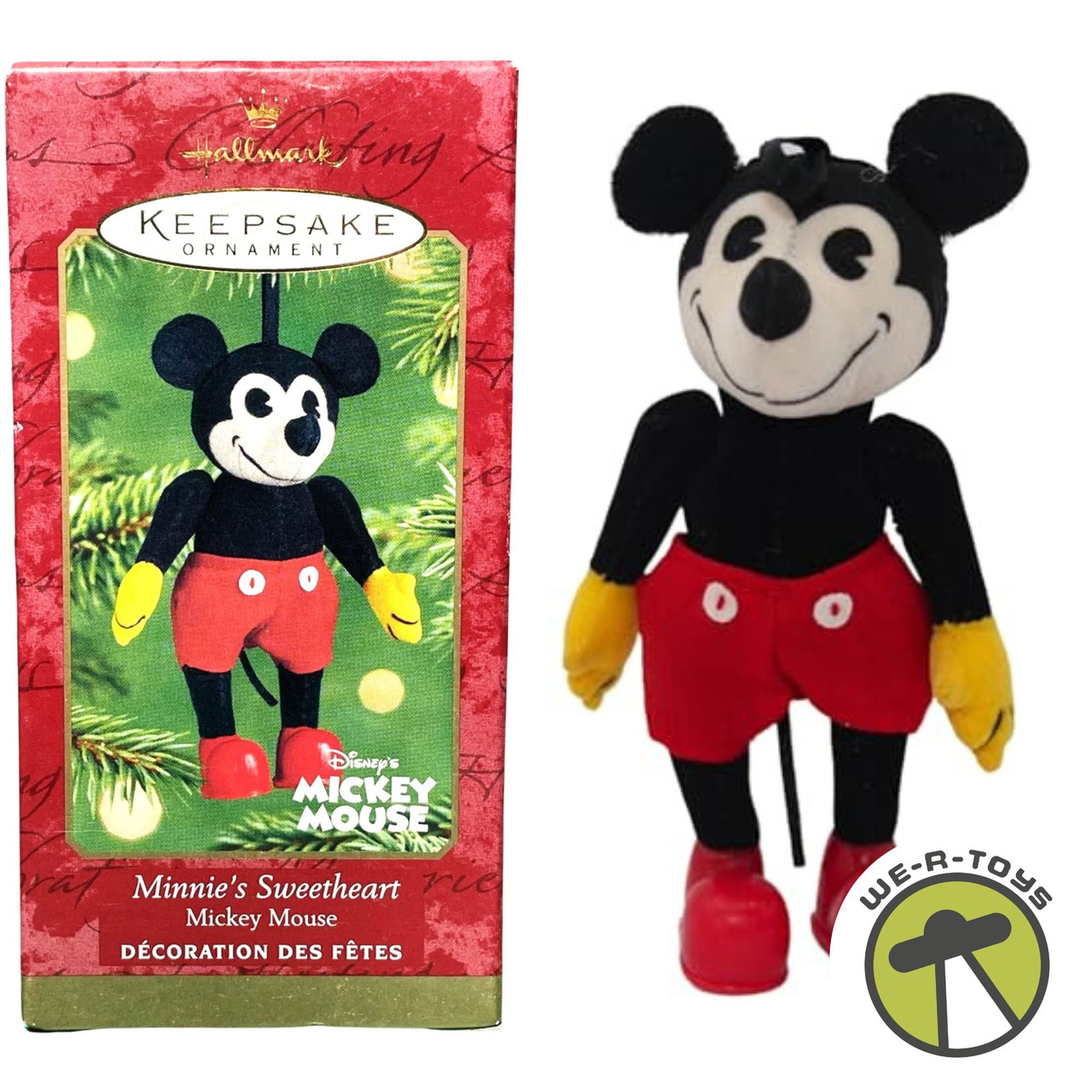 Hallmark Minnie's Sweetheart Mickey Mouse 2001 Keepsake Ornament