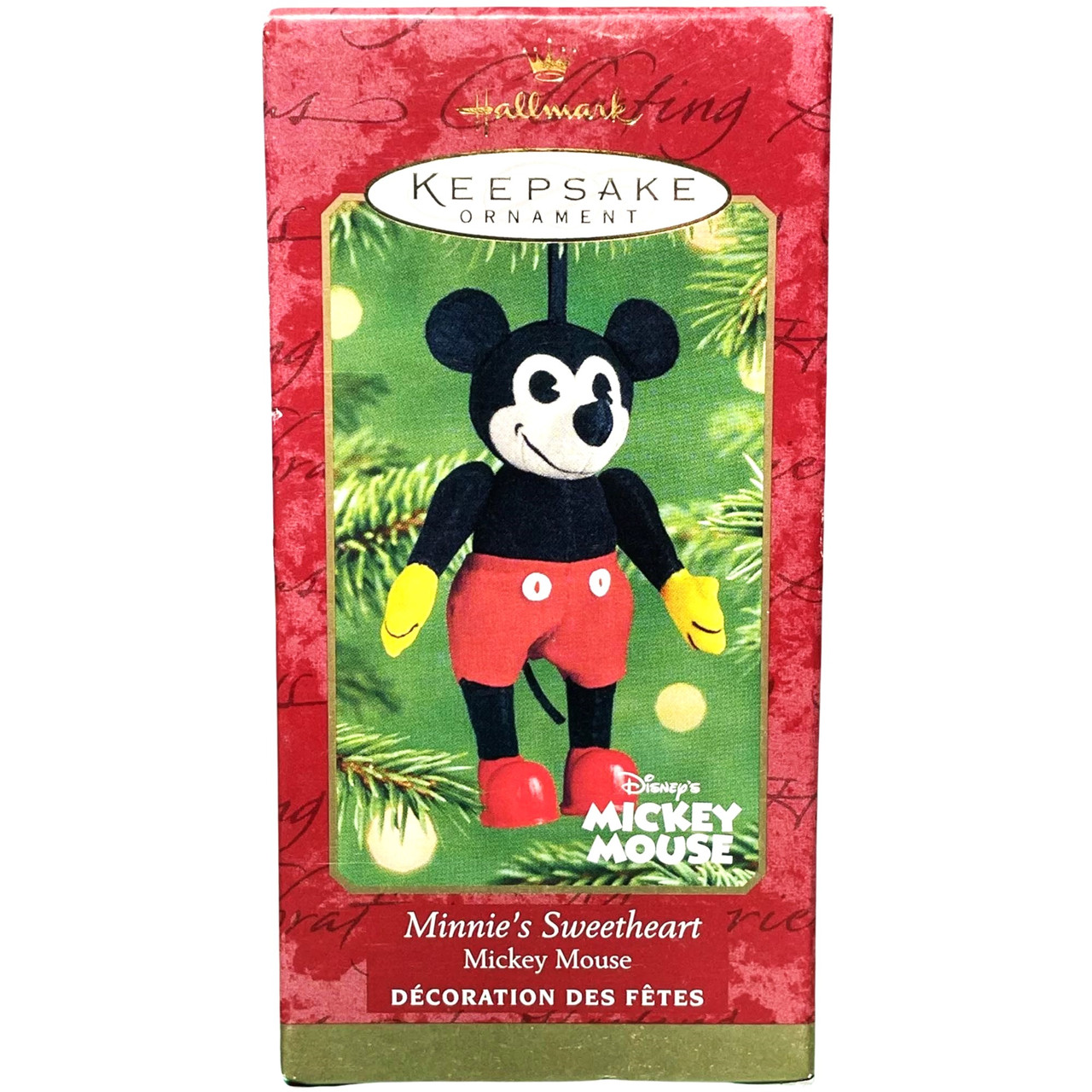 Hallmark Minnie's Sweetheart Mickey Mouse 2001 Keepsake Ornament
