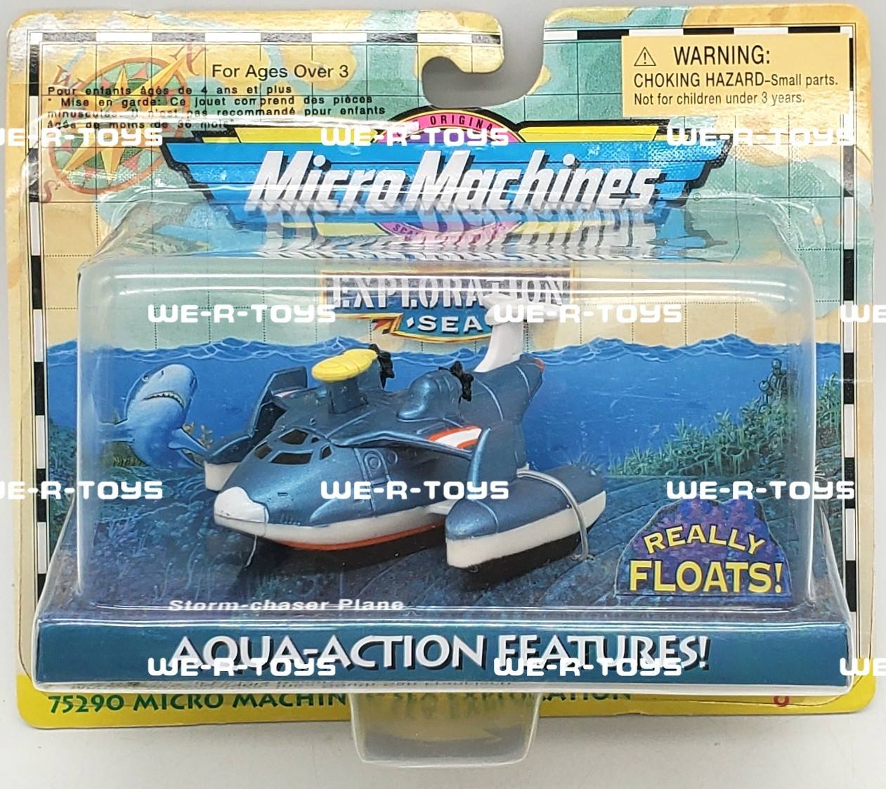 Micro Machines Exploration Sea Storm Chaser Plane Vehicle 1997