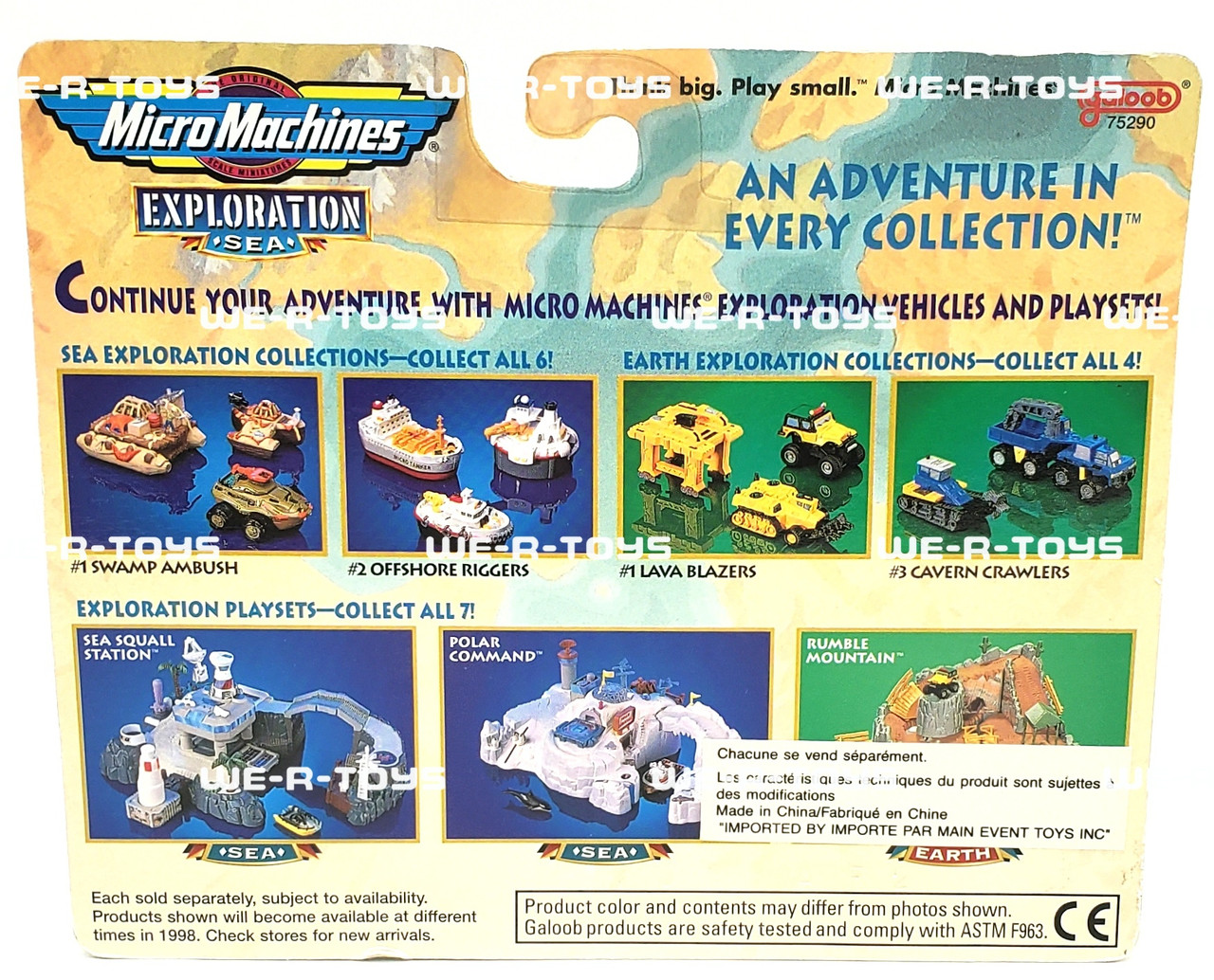 Micro Machines Exploration Sea Storm Chaser Plane Vehicle 1997