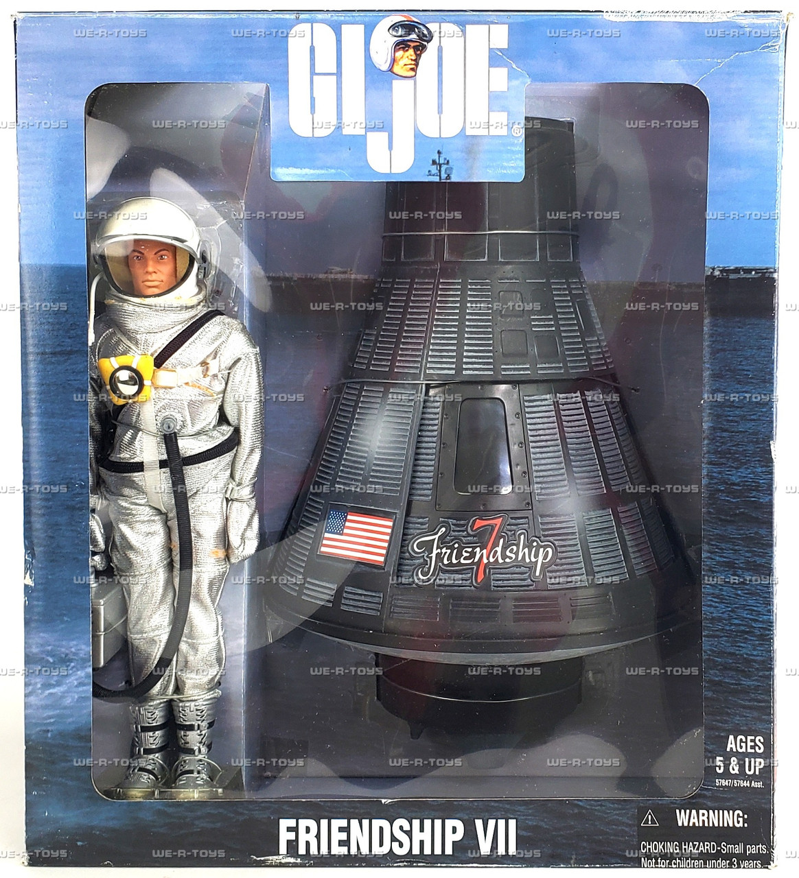 GI Joe Friendship VII Astronaut Figure & Space Capsule 2000 Hasbro