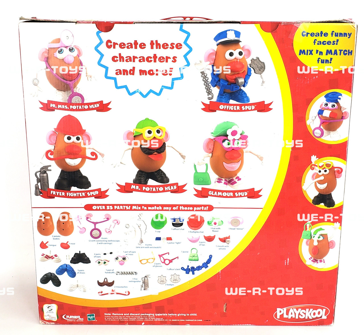 Mr. Potato Head 5 Characters Playskool Toy 2009 Hasbro #44685 - We