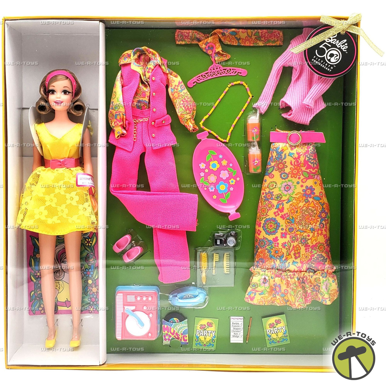 Barbie 50th Anniversary Most Mod Party Becky Doll 2008 Mattel Gold