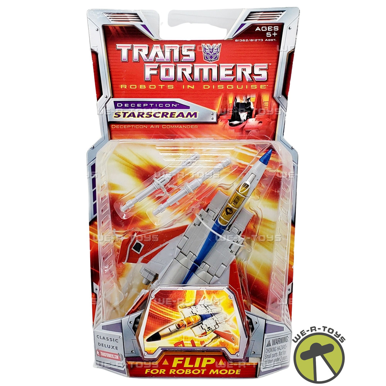 Transformers Robots in Disguise Deluxe Classic Starscream Action