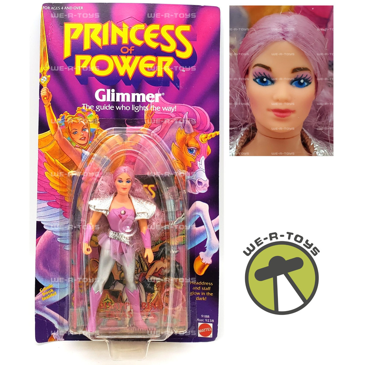 Princess of Power Glimmer Action Figure with Comic Book 1984