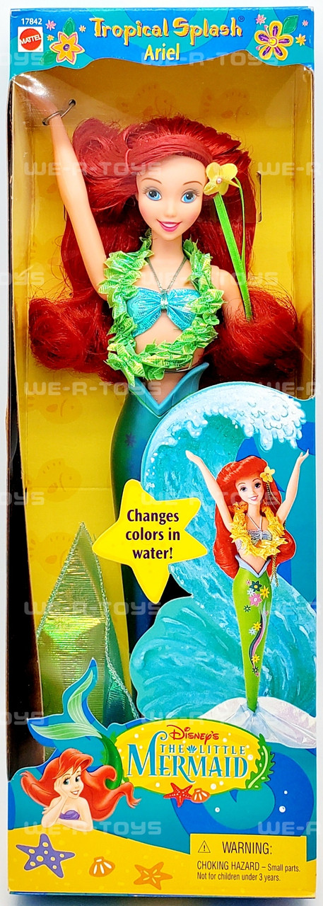 Disney The Little Mermaid Tropical Splash Ariel Doll 1997 Mattel