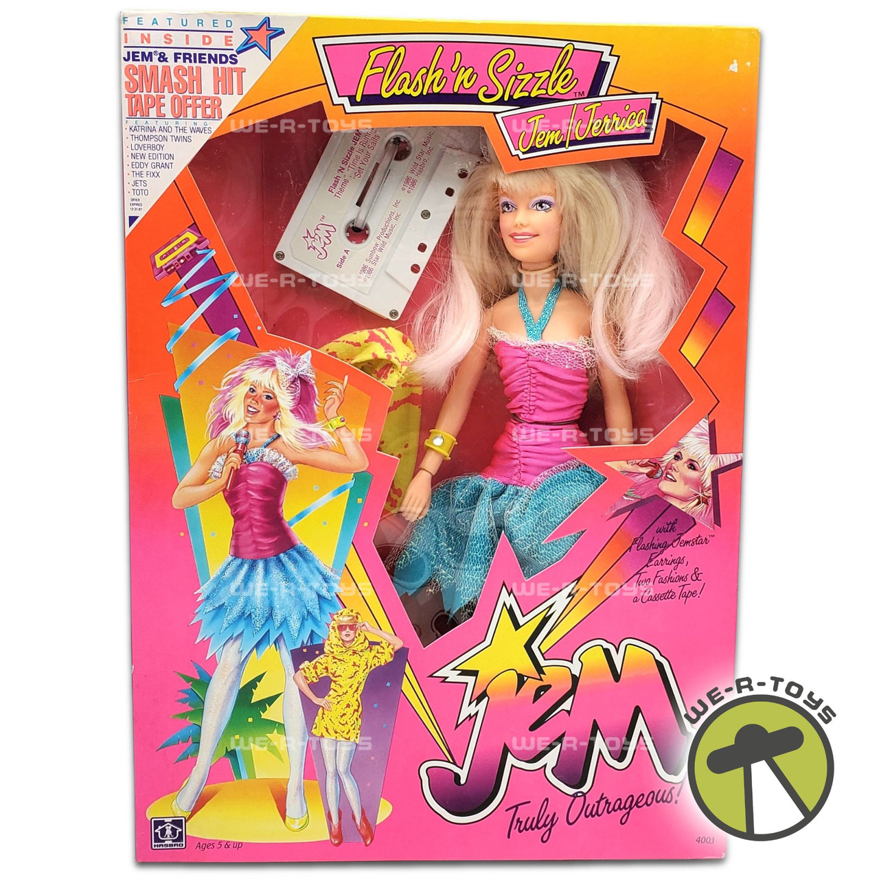 Jem and the Holograms Flash'n Sizzle Jem/Jerrica Doll 1986 Hasbro