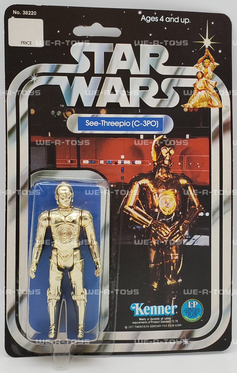 Star Wars See-Threepio C-3PO 12-C Back Action Figure 1977 Kenner