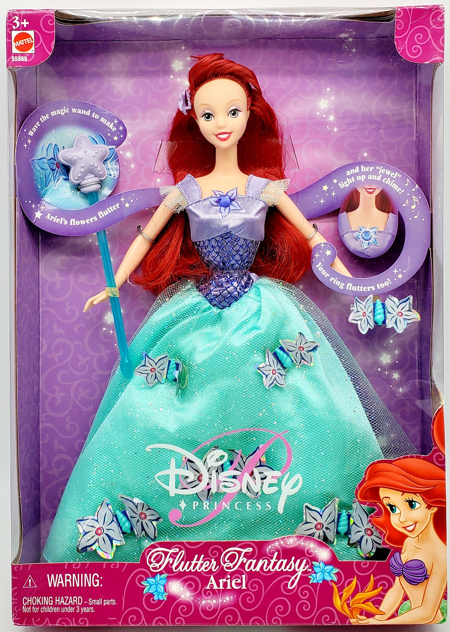 The Little Mermaid Flutter Fantasy Ariel Disney Princess Doll 2002