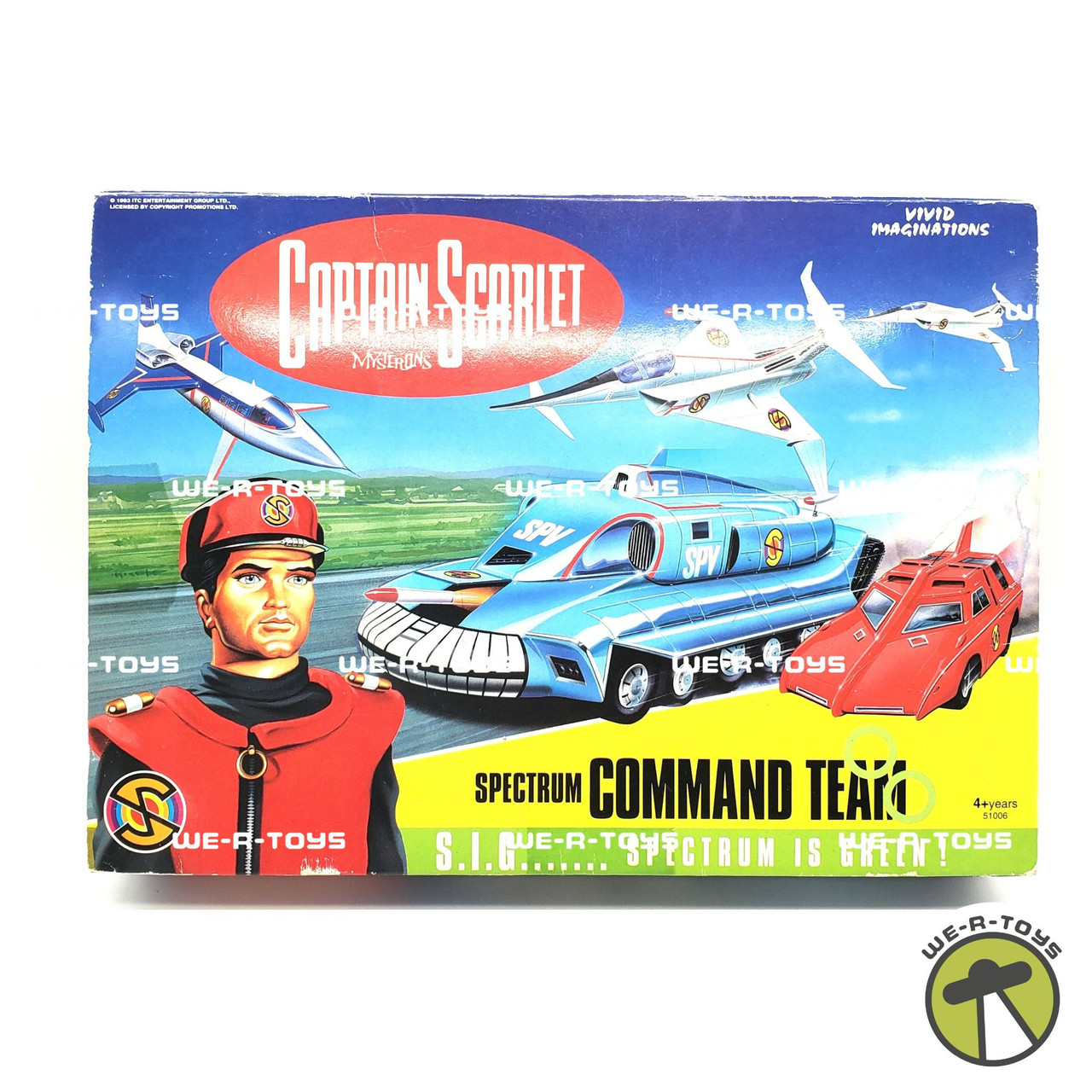 キャプテン・スカーレットSPECTRUM COMMAND TEAM他セット Captain Scarlet and The Mysterons Spectrum Command Team 1993 Vivid