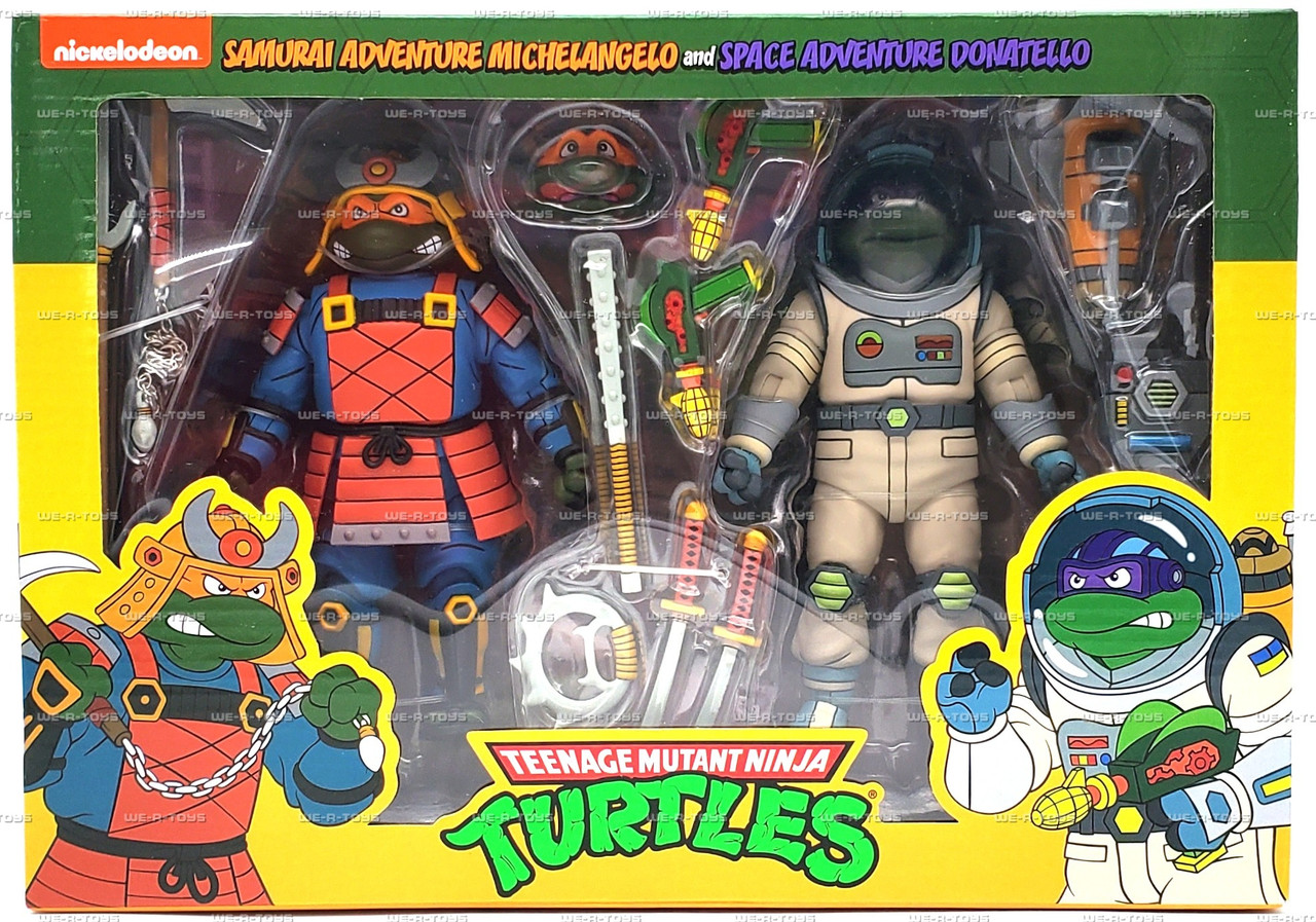 TMNT Samurai Adventure Michelangelo & Donatello Figures 2023 NECA