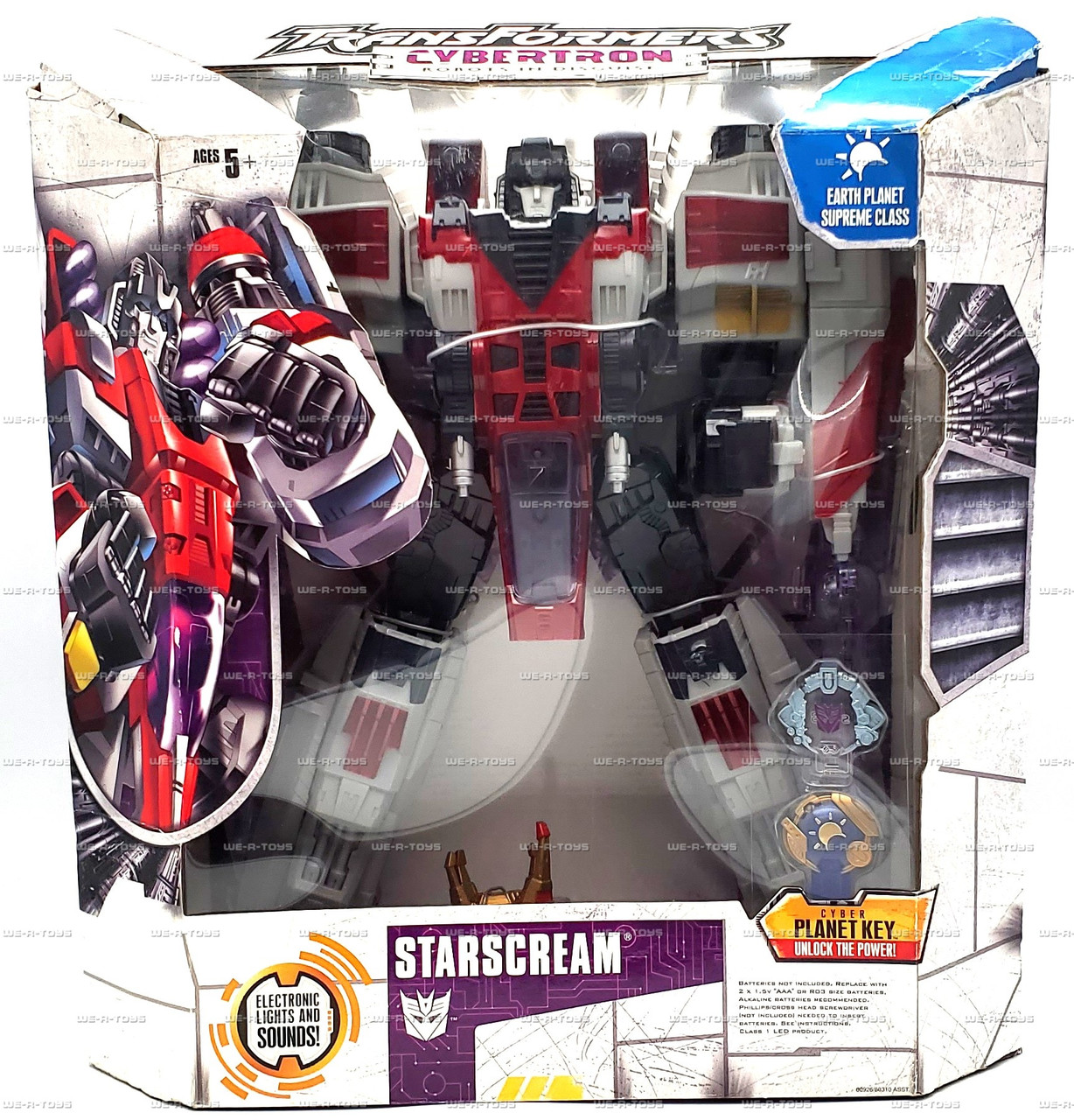Transformers Cybertron Robots in Disguise Starscream w/ Planet Key