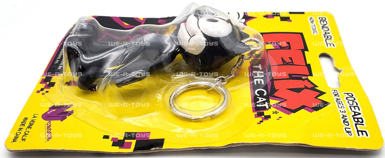 Felix the Cat Bendable Poseable Figure with Keychain NJ Croce