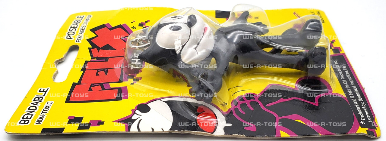 Felix the Cat Bendable Poseable Figure with Keychain NJ Croce