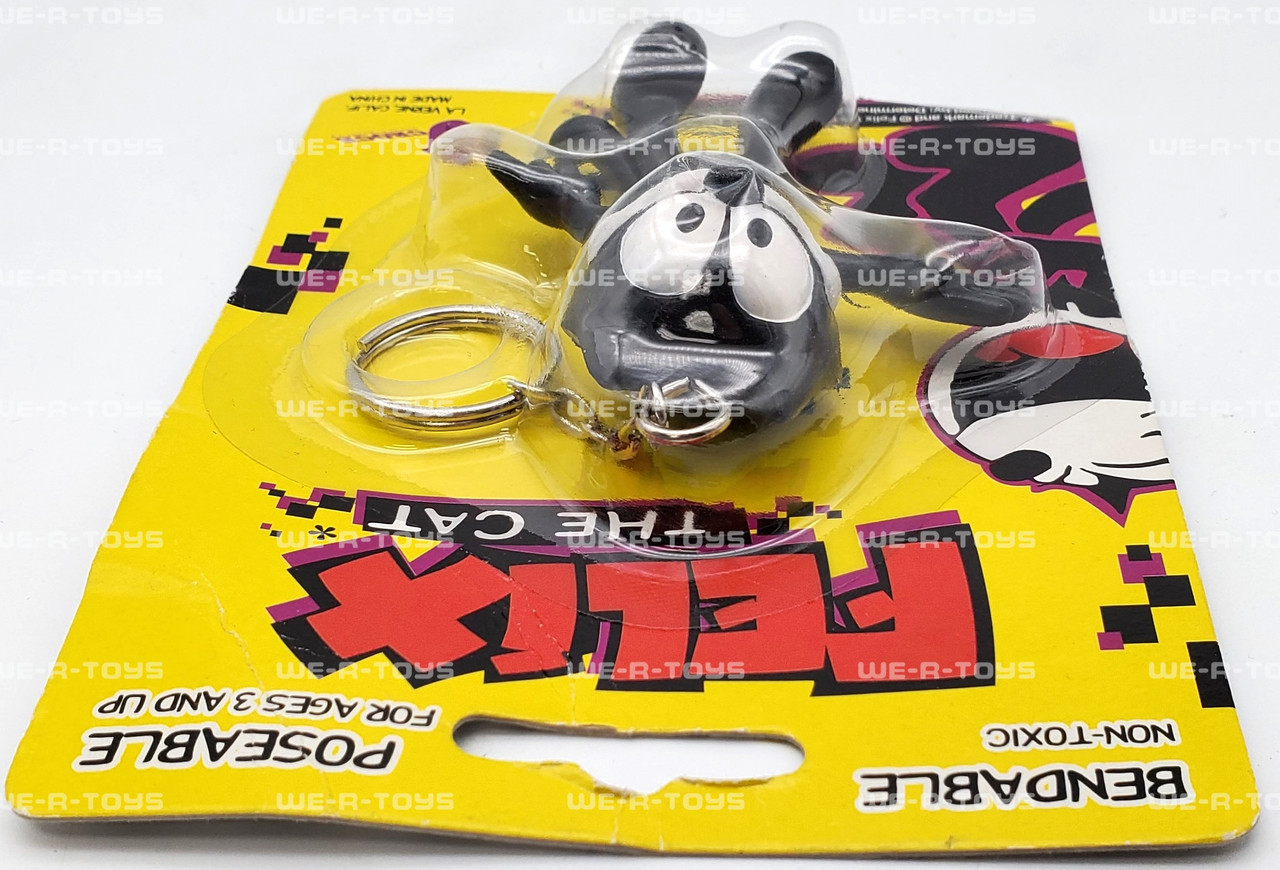 Felix the Cat Bendable Poseable Figure with Keychain NJ Croce
