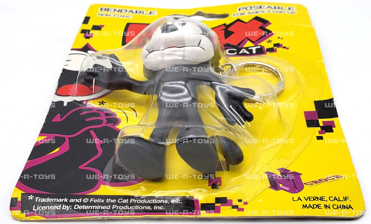Felix the Cat Bendable Poseable Figure with Keychain NJ Croce