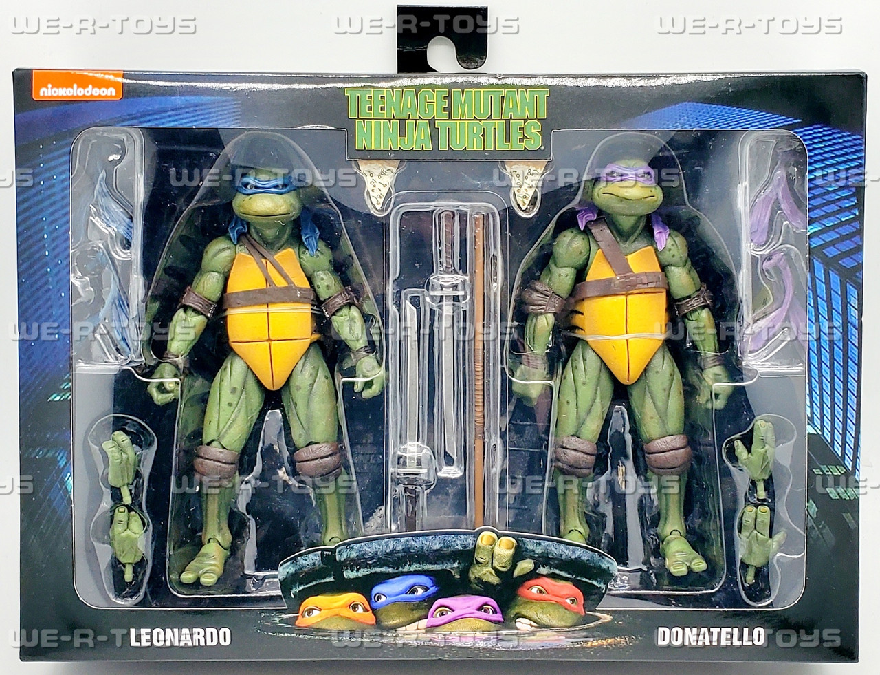 TMNT 2 Pack Leonardo & Donatello Collectible Action Figure Set
