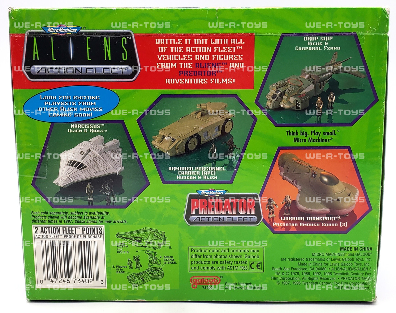 Micro Machines Aliens Action Fleet Drop Ship with Hicks & Corporal